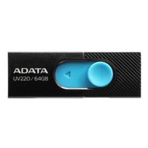 memoria usb adata 64 gb uv220 2.0 color negro azul