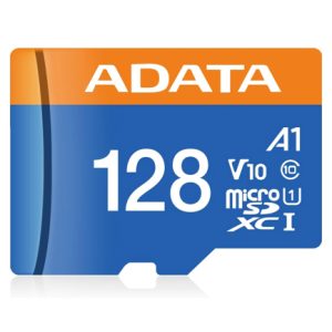 memoria micro sd adata 128gb /v10 f hd / clase 10 a1/ azul