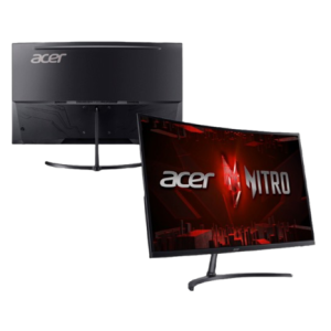 monitor gaming nitro edt320q acer 31.5" curvo fhd va 180hz hdmi dp amd freesync premium 3 años garantía