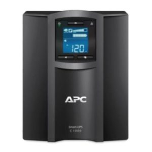 ups apc 1000va/600w pantalla lcd 120v conexión inteligente torre de onda sinusoidal pura 8 contactos color negro