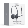 auriculares alambricos acteck con micrófono active pro hc560 negro