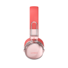 audífonos inalámbricos acteck over ear luxe chic hp710 recargables elite salmon