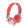 audífonos inalámbricos acteck over ear luxe chic hp710 recargables elite salmon