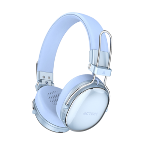 audífonos inalámbricos acteck over ear luxe chic hp710 elite azul