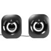 bocinas acteck 2.0 para escritorio esence basic as215 2.0 usb a/3.5mm control de volumen advanced series negro