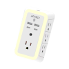 cargador de pared ackteck energon lumina cp515 /carga 20w/7 conectores/supresor de picos y ajuste de iluminación