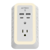 cargador de pared ackteck energon lumina cp515 /carga 20w/7 conectores/supresor de picos y ajuste de iluminación