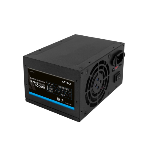 fuente de poder acteck blazar prime ft500p atx 500w 1x20+4 pin + 1xatx 4 + 2xsata + 2xmolex 4 pin + 1x negro fuente de poder acteck blazar prime ft500p atx 500w 1x20+4 pin + 1xatx 4 + 2xsata + 2xmolex 4 pin + 1x negro