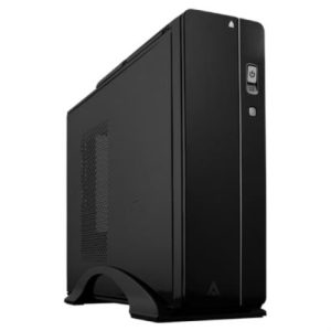 gabinete acteck bern gs460 mini torre slim con fuente 500w micro atx/mini itx usb 3.0 1 ventilador color negro
