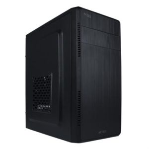 gabinete acteck kioto gc240 mini torre con fuente 500w micro atx/mini itx usb 3.0 1 ventilador color negro