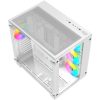 gabinete gamer balam rush media torre tank pro gm930 max atx panel izq cristal frente cristal usb/4fan rgb hub blanco