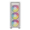 gabinete gamer media torre dragonfly crystal gm745 panel izq cristal + frente cristal / azender blanco