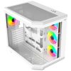 gabinete gamer balam rush media torre tank master 9600tb max mb atx ultra wides/usb c/usb 3/audio fan argb blanco