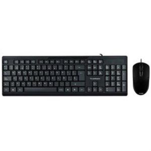 kit teclado y mouse acteck creator mk210 alámbrico usb 1200dpi color negro