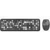 kit teclado y mouse acteck creator chic colors mk475 inalámbrico 2xbaterías aaa incluidas color gris