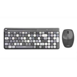 kit teclado y mouse acteck creator chic colors mk470 inalámbrico 2xbaterías aaa incluidas color gris