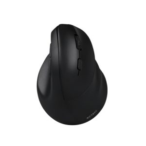 mouse vertical virtuos acteck fitt mi520/2.4ghz+2modos bt/hasta 2400dpi/7botones/ergonómico/recargable/advanced negro
