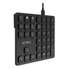 teclado numérico acteck multidispositivo inspire pad pro tn480 / 2.4 mhz + 2 modos bt recargable / advanced negro