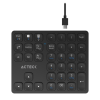 teclado numérico acteck multidispositivo inspire pad pro tn480 / 2.4 mhz + 2 modos bt recargable / advanced negro