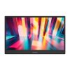 monitor acteck 15.6" portatil plano ips lp15y fhd 60hz minihdmi base ajustable elite negro