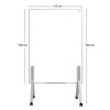 pintarrón móvil alfra lux doble superficie metálico tela corcho 150x110cm