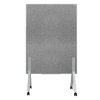 pintarrón móvil alfra lux doble superficie metálico tela corcho 150x110cm