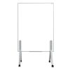 pintarrón móvil alfra nex doble superficie pintarrón y corcho 150x110cm