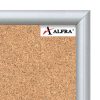 tablero alfra de corcho 90x180 cm marco de aluminio