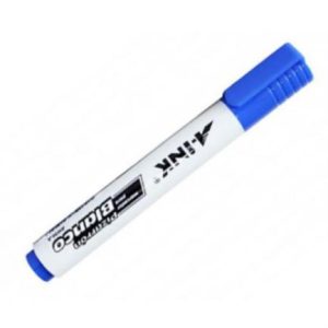 marcador a ink pizarrón blanco punta cincel 5mm color azul c/12 pzas