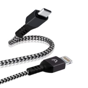 cable argomtech dura form tipo c a lightning carga rápida 1.8m color negro