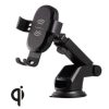 cargador argomtech inalámbrico de auto vortex m1 usb rotación 360° 10 w carga rápida para celular color negro