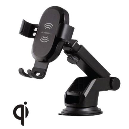 cargador argomtech inalámbrico de auto vortex m1 usb rotación 360° 10 w carga rápida para celular color negro cargador argomtech inalámbrico de auto vortex m1 usb rotación 360° 10 w carga rápida para celular color negro