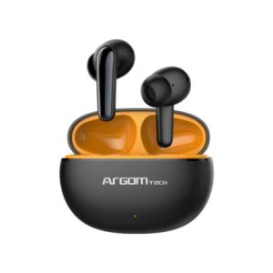 audifonos argomtech inalámbricos skeipods e20 control táctil resistente al agua color negro