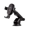 soporte argomtech para celular cargador inalámbrico rápido brazo telescópico 15w rotación 360 color negro