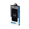 power bank argomtech s12w delgado de aluminio con cargador rapido 18w 12000 mah wireless color negro