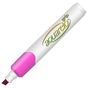 marcador aquarelo grip color rosa c/12 pzas