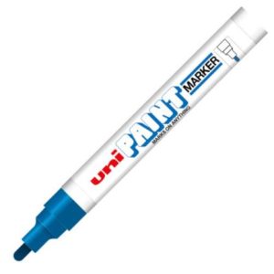 marcador azor px 20 uniball paint color azul c/12 pzas