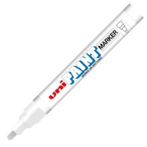 marcador azor px 20 uniball paint color blanco c/12 pzas