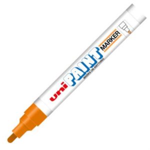 marcador azor px 20 uniball paint color naranja c/12 pzas