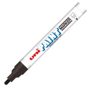marcador azor px 20 uniball paint color negro c/12 pzas
