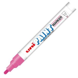 marcador azor px 20 uniball paint color rosa c/12 pzas