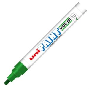 marcador azor px 20 uniball paint color verde c/12 pzas