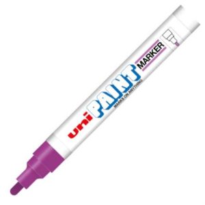 marcador azor px 20 uniball paint color violeta c/12 pzas