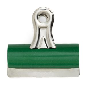 agarrapapel baco bull dog no.400 verde 76mm c/12