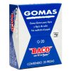 borrador baco blanco p/lapiz grande c/20