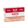 clip niquelado baco #1 paquete c/10 cajas c/100 clips c/u