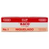 clip niquelado baco #1 paquete c/10 cajas c/100 clips c/u
