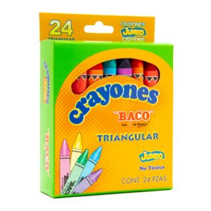 crayon baco triangular jumbo c/24