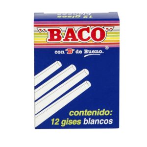 gis baco blanco c/12 pzas