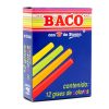 gis baco colores cajita c/12 piezas